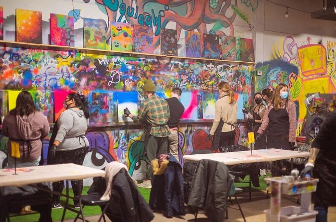 BYOB Spray Paint and Sip at Studio W.I.P. - Bringing drinks without losing focus