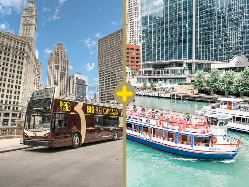 Chicago: Architecture River Tour and Hop-on Hop-off Bus Tour - The open-top bus and its 48-hour rhythm