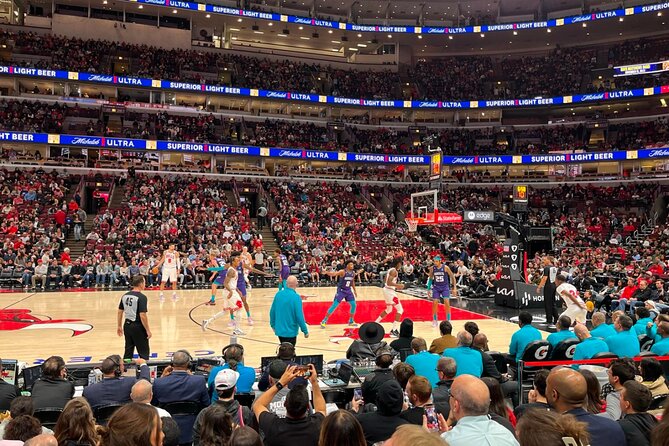 Chicago Bulls Basketball Game Ticket at United Center - Entering United Center on Chicago’s west side