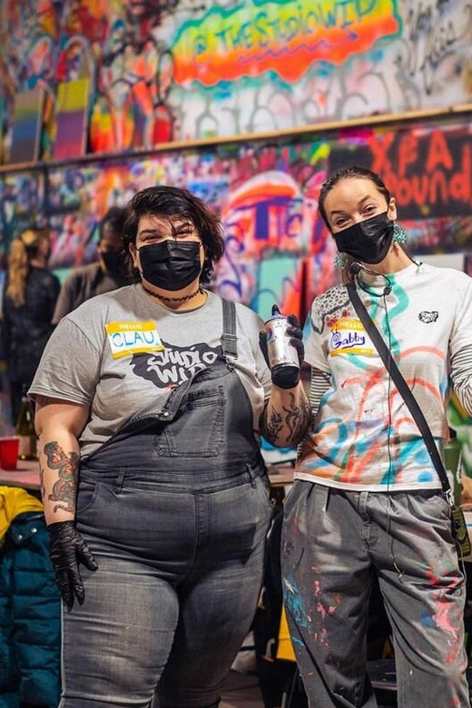 Chicago: BYOB Spray Paint and Sip Workshop - Learning stencil technique without an art background