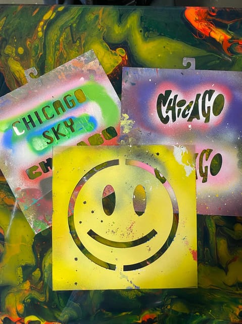 Chicago: BYOB Spray Paint and Sip Workshop - The social side, from anniversaries to family outings