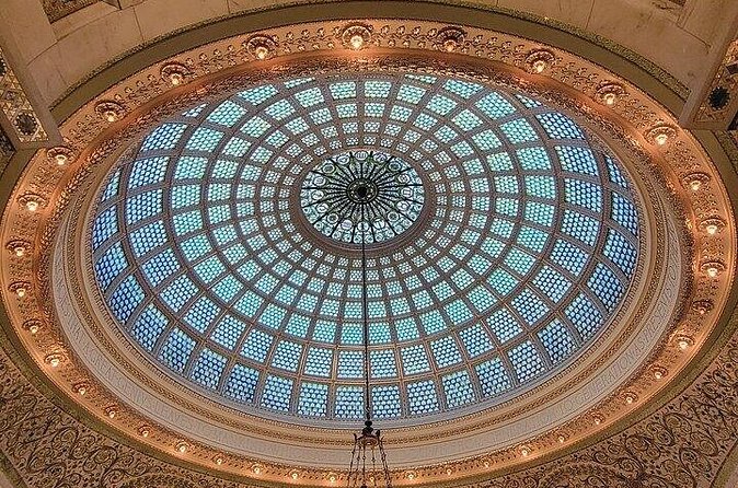 Chicago Fire TV Show Set Tour - The Chicago Cultural Center’s glass dome