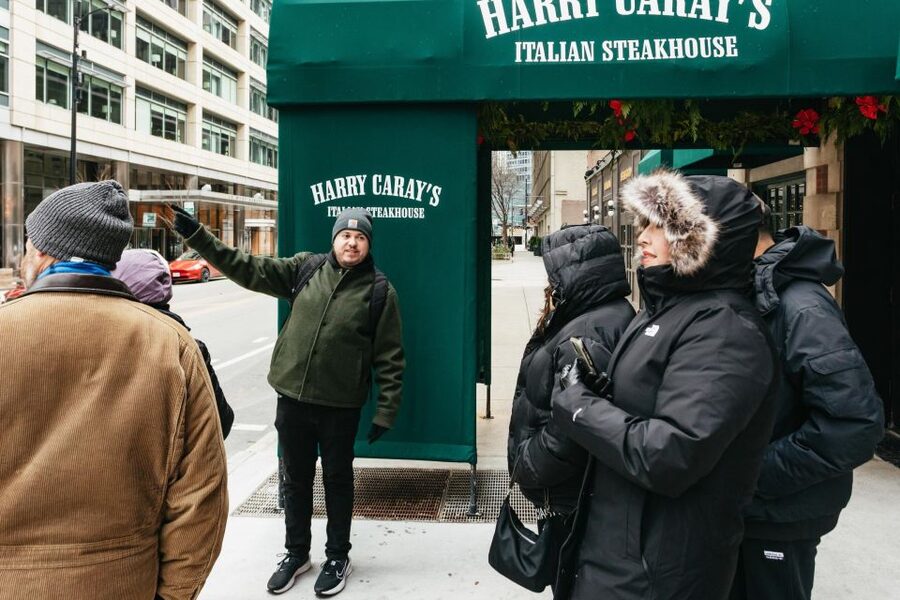 Chicago: Gangsters and Food Tasting Walking Tour - Steak at Harry Caray’s and the old tunnel below