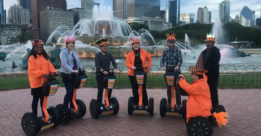 Chicago: Gangsters, Ghosts, and Haunted Hotels Segway Tour - Getting comfortable on the Segway