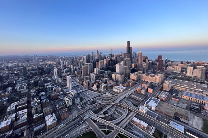 Chicago Helicopter 25-Mile Tour for up to Three Passengers - Willis Tower and Chicago’s downtown view