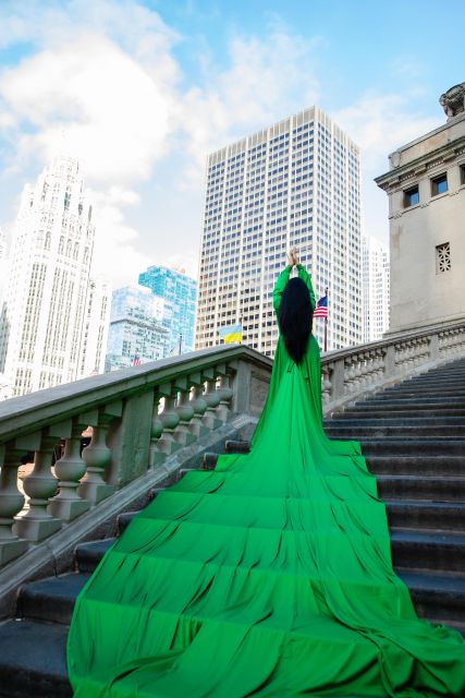 Chicago Luxury Flying Dress Photoshoot - Choosing and styling the transformer gown