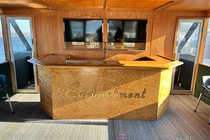 Chicago Skyline Tiki Chic Party Cruise on Lake Michigan - Admiral’s Club and seating choices