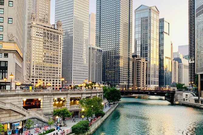 Magnificent Mile Tour With Optional 360 Chicago Upgrade - Three buildings and the Chicago Riverwalk